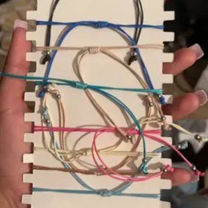 Bohemian Style Antique Silver Color Infinity Sign Cord Bracelet Adjustable Bangl